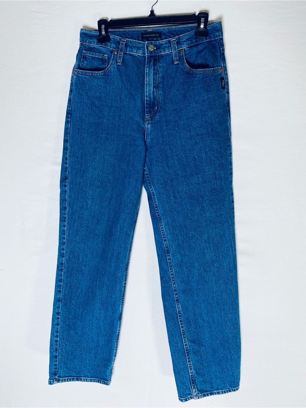 Silver Jeans Highly Desirable Straight Leg High Rise Blue Jeans 28 Normcore